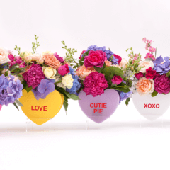 Woo your beau with candy heart vases from Lovestar