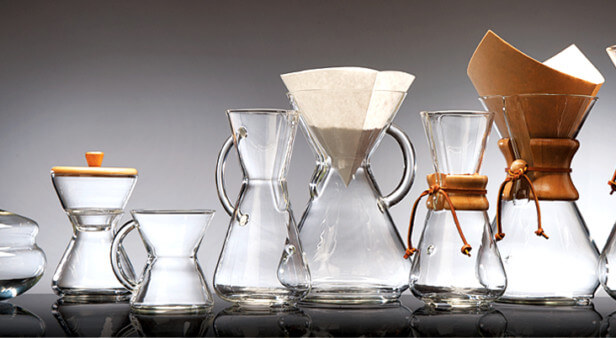 Enjoy perfect filter coffee with a Chemex coffee maker