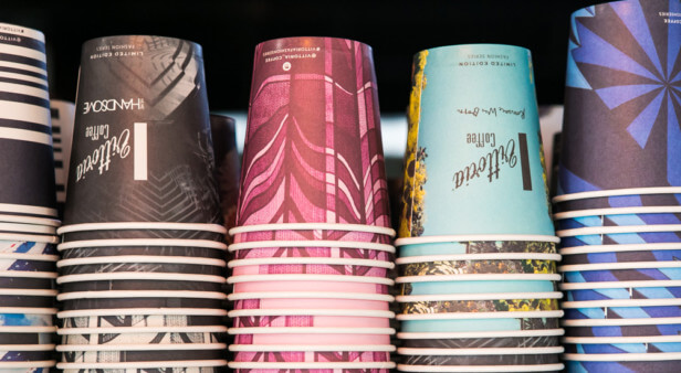 Wrap your hands around a designer cup from Vittoria Coffee