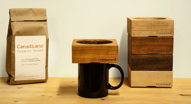 Embrace minimalism and perfect pour over with the Canadiano coffee maker