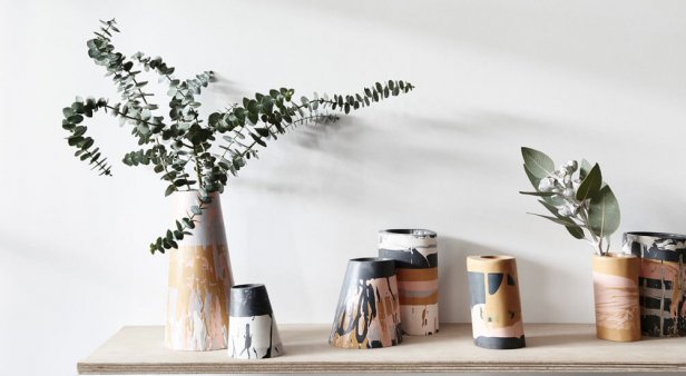 Pop your plants in glorious eco resin pots and vases from Capra Designs