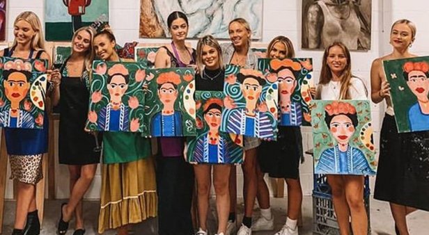 Paint and Sip at The Sweet Fine Artist Studio