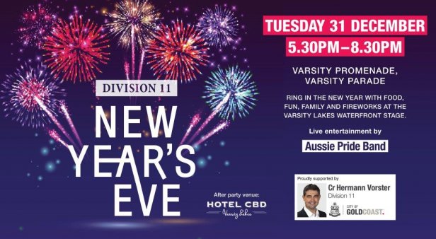 New Year&#8217;s Eve at Varsity Lakes Waterfront
