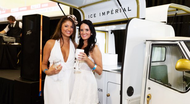 Sip champagne trackside at The Beach Club pop-up