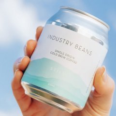 Crack a tin of sparkling cold brew coffee from Industry Beans
