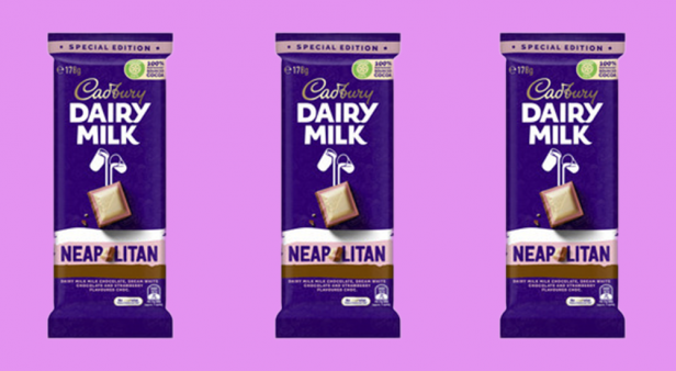 Good things come in threes – Cadbury is releasing a Neapolitan chocolate block