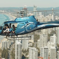 Soar over Surfers Paradise with this brand-new heli-skydive experience
