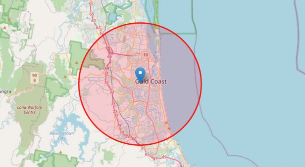 This handy website lets you know what’s within 10 km of your house so you can step outside in peace