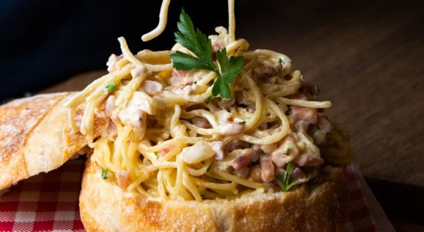 Vapiano&#8217;s Carbonara Cob Loaf