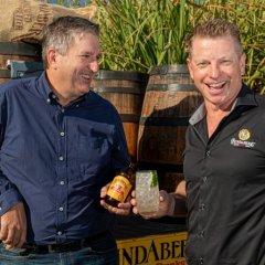 Two Aussie legends have joined forces to create Bundaberg Alcoholic Ginger Beer