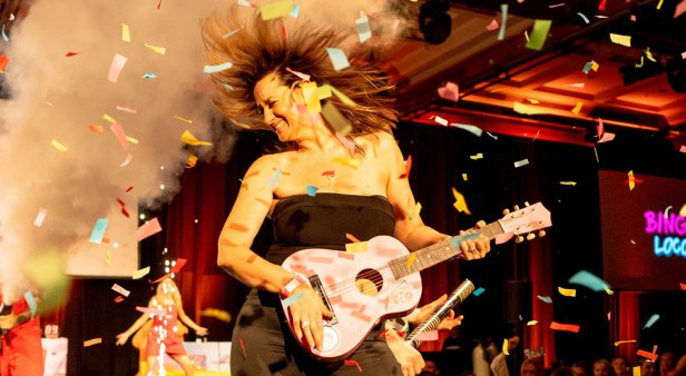 Enter the silly season with confetti cannons, comedy and lip-sync battles at this huge bingo rave